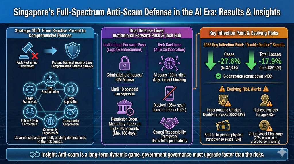 Offense and Defense Against Fraud in the AI Era: The Effectiveness and Implications of Singapore’s Comprehensive Safeguards
