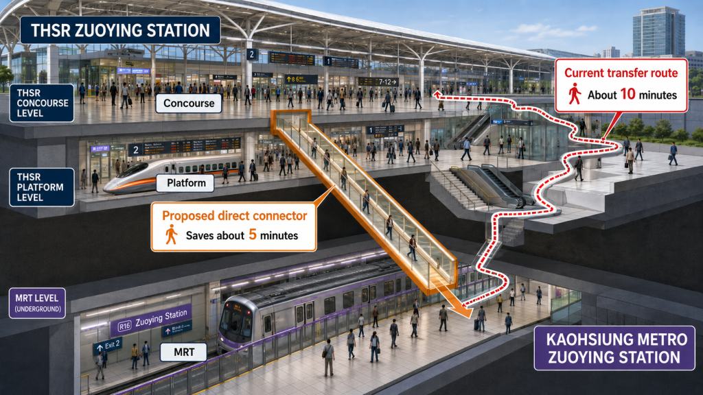 HSR-MRT connector at Zuoying delayed over train service concerns