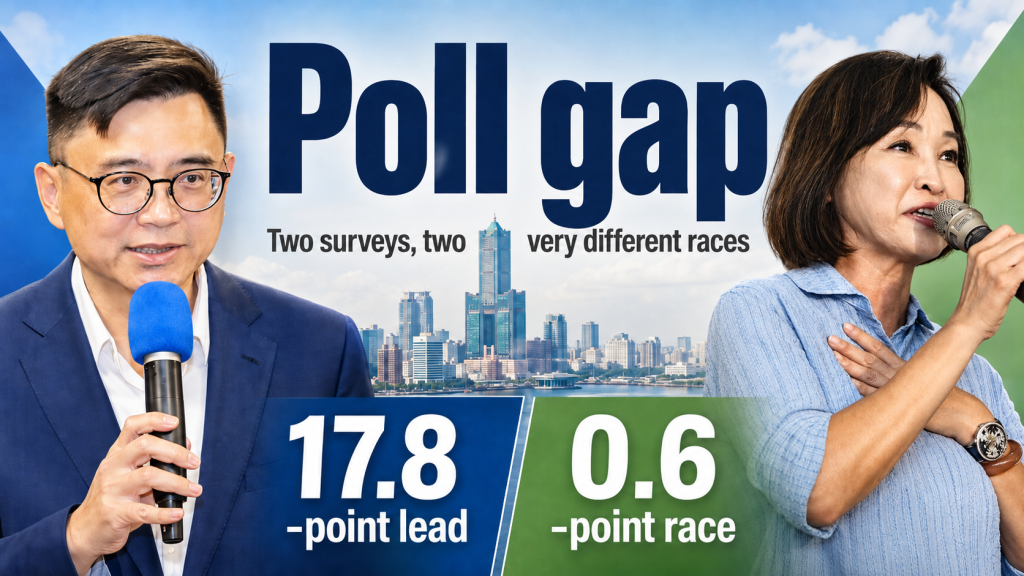 Two polls show very different results in Kaohsiung mayoral race
