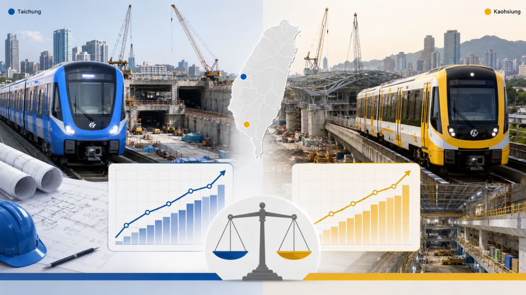 Kaohsiung Yellow Line pulled into Taichung MRT budget fight