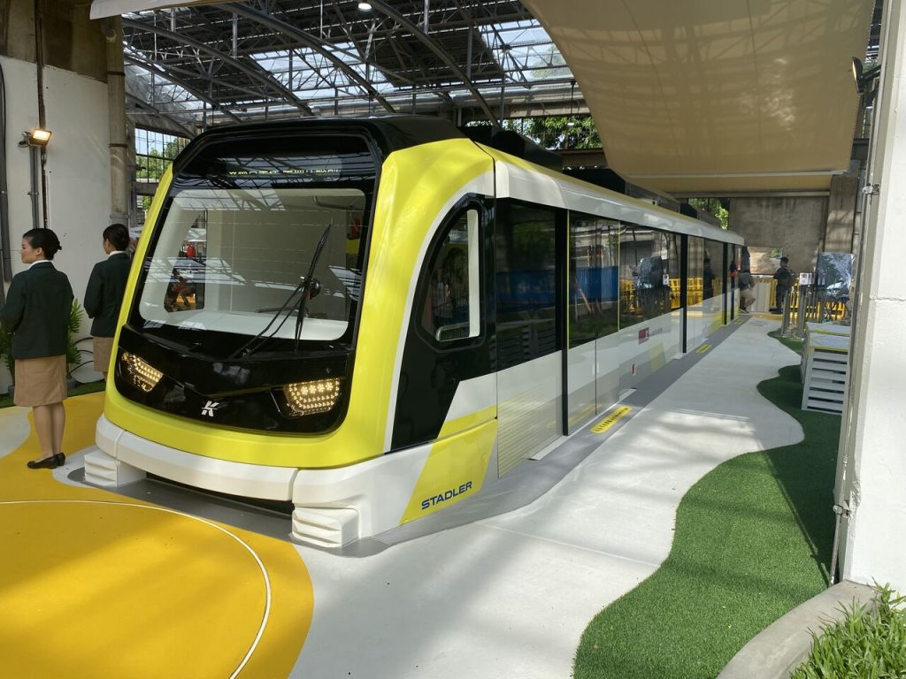 Stadler unveils Yellow Line train mock-up for Kaohsiung