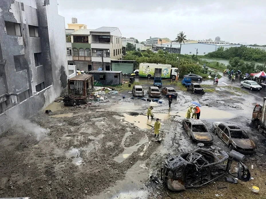 Three detained in Tainan blast investigation