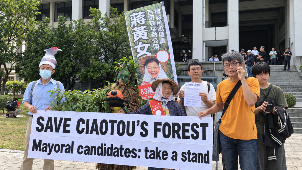 83-year-old council candidate demands mayoral debate focus on Ciaotou Sugar Refinery forest