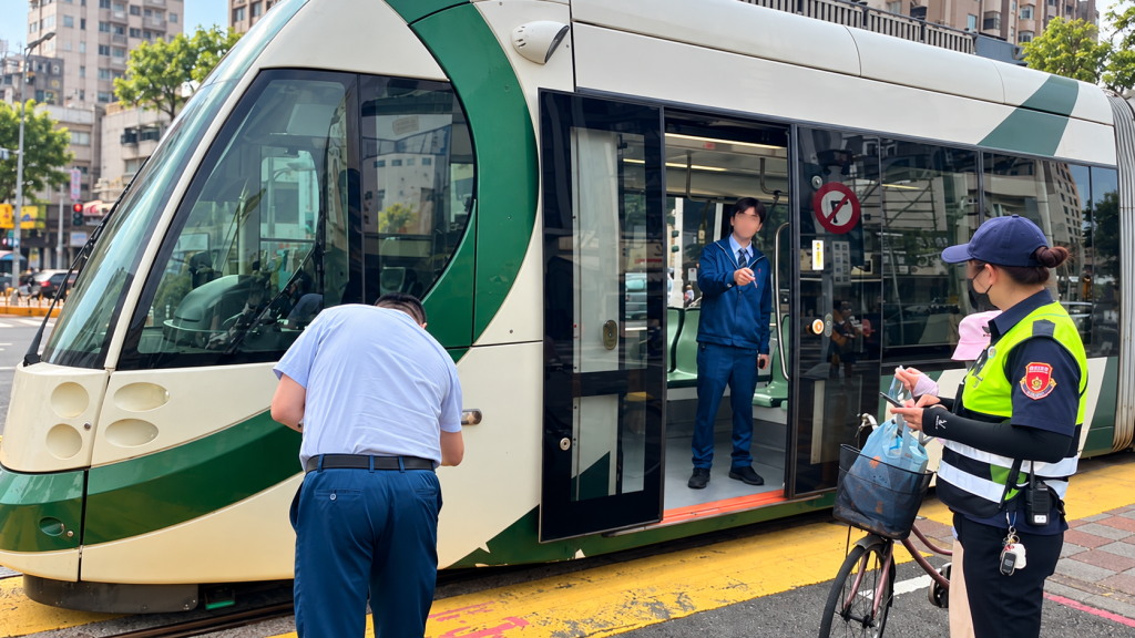 Cyclist, 86, injured in collision with Kaohsiung light rail