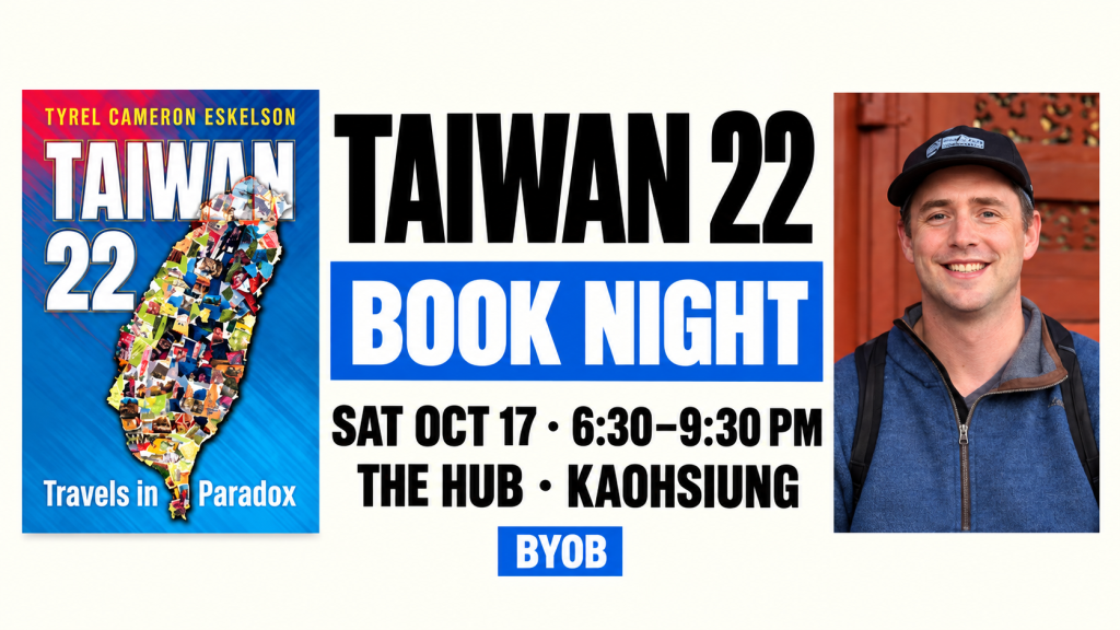 Taiwan 22 author joins book evening at The Hub
