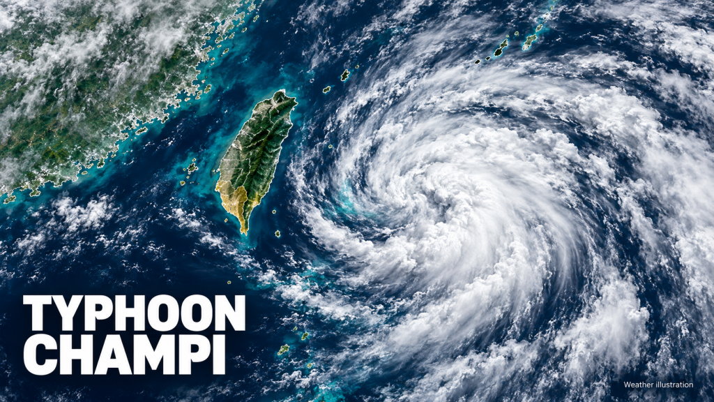 Typhoon Champi shuts Kaohsiung schools, offices and major shopping centers