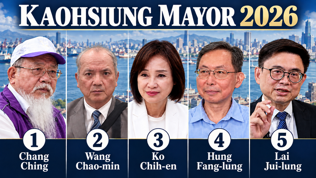 Ko draws No. 3, Lai No. 5 in Kaohsiung mayoral election